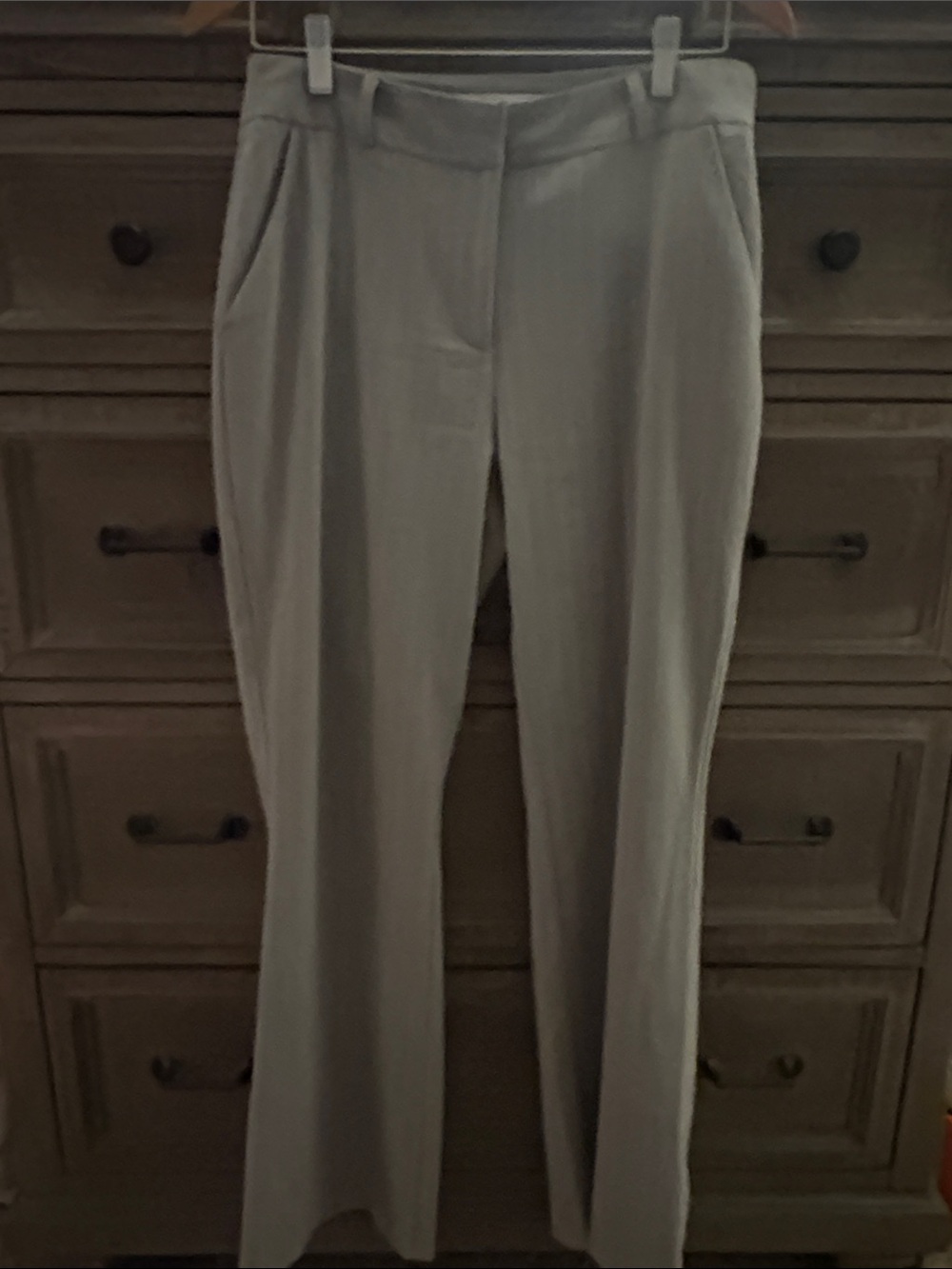 Rachel Zoe Straight-Leg Dress Trousers - Light Gray